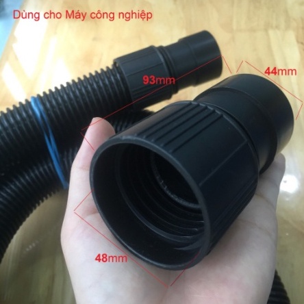 Đầu nối ra - vào dây máy hút bụi công nghiệp Camry, Hitachi, Panasonic, Hiclean, Karcher ống phi 40mm Nhật Bản Mart