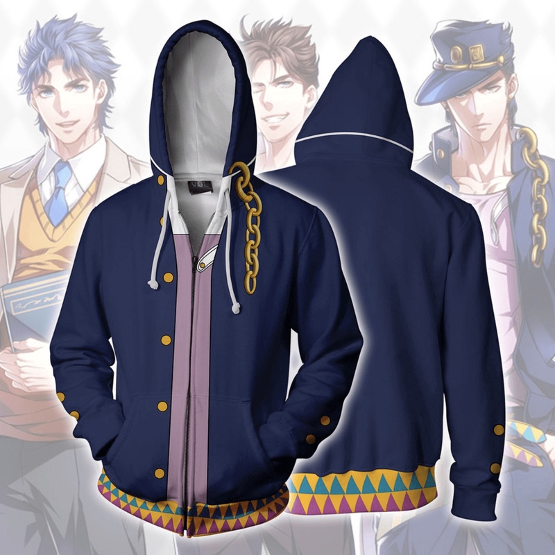 Áo khoác có nó dây khóa kéo kiểu JOJO'S BIZARRE ADVENTURE thời trang cho nam | BigBuy360 - bigbuy360.vn