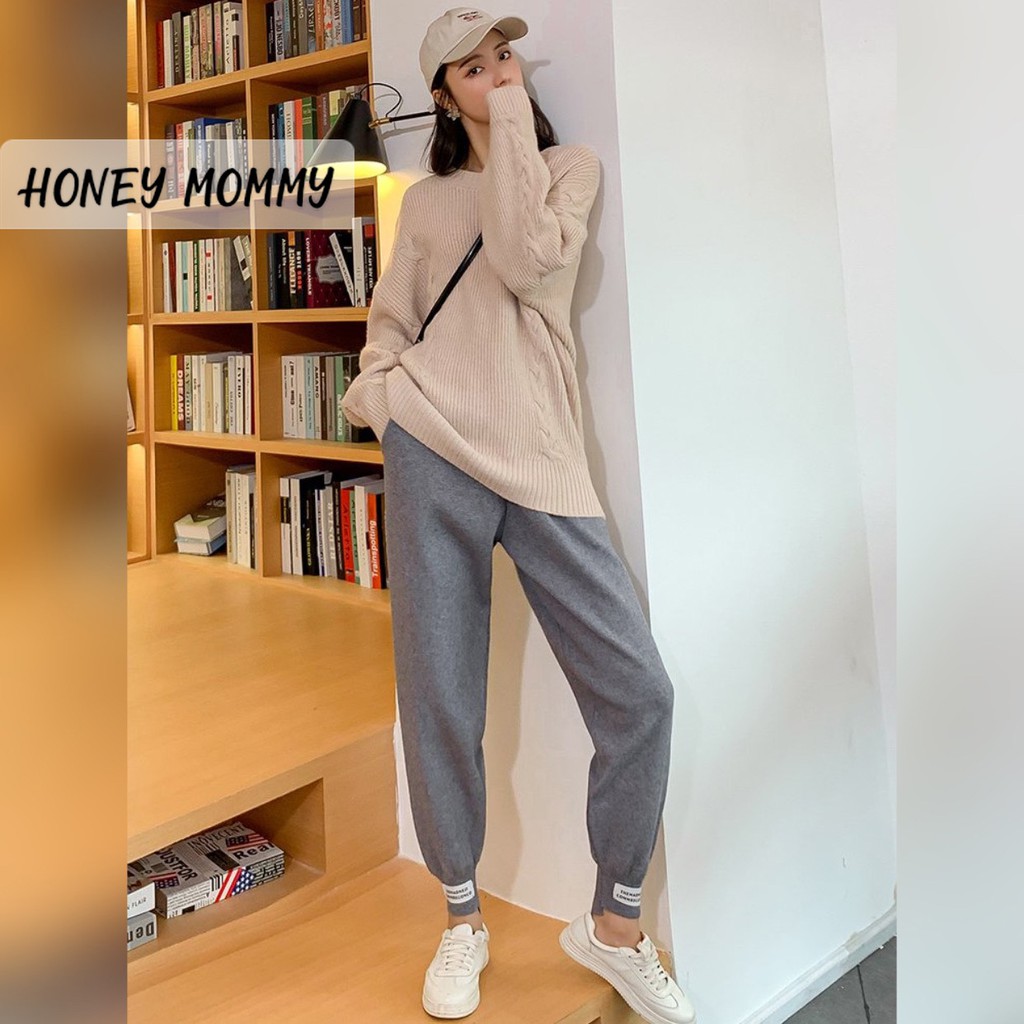 Quần Bầu Bomber Dài Bo Ống Chân Đủ Size 40 - 85kg HX4601 Honey Mommy