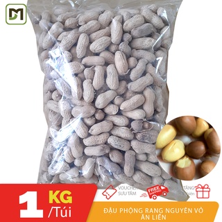 1KG đậu phộng rang nguyên vỏ sấy khô ăn liền