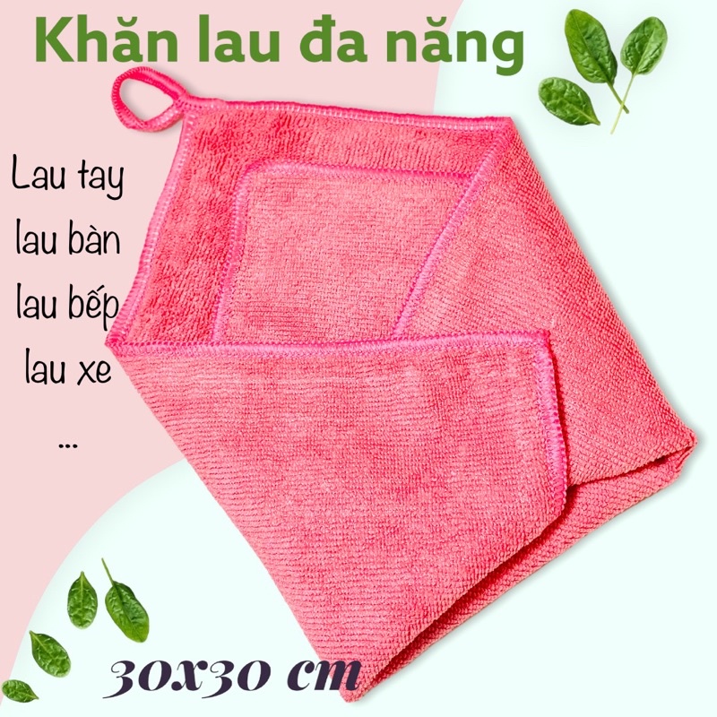 KHĂN LAU ĐA NĂNG 30x30 LAU BẾP LAU XE LAU BÀN LAU TAY