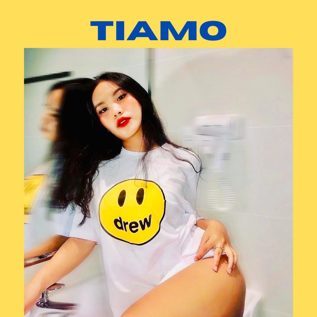 Áo thun Drew full màu, áo phông Drew icon mặt cười full size S M L XL XXL