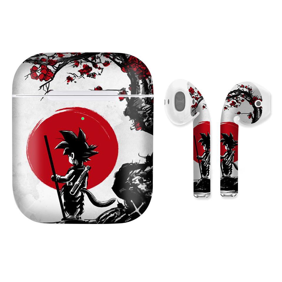 Miếng dán skin cho AirPods in hình Songoku Dragon Ball - 7vnr032 (AirPods ,1 2, Pro, TWS, i12)