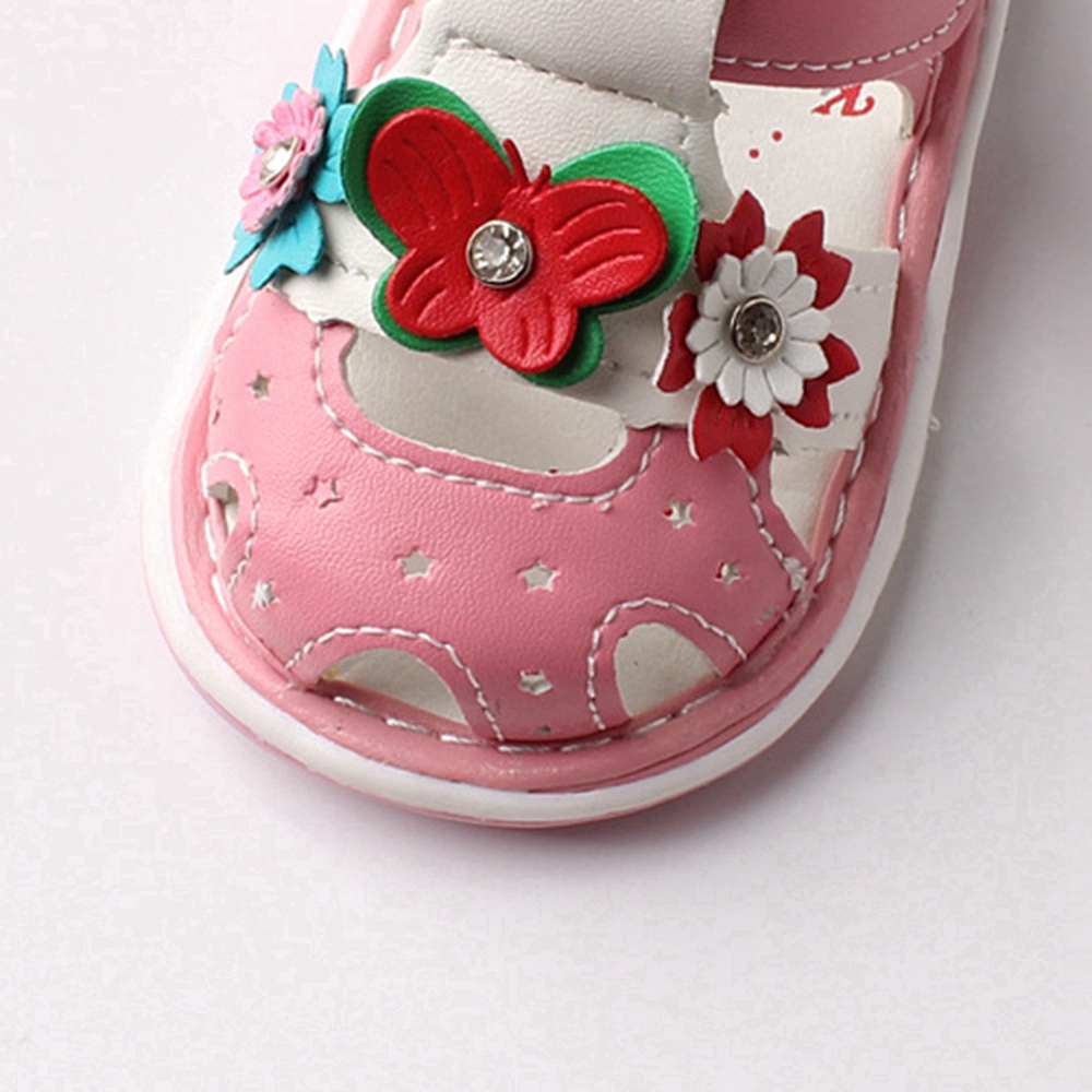 0-2 Years Pre Walker Newborn Shoes for Baby Flower Sandals Girls Infant Toddler Shoes Sandals