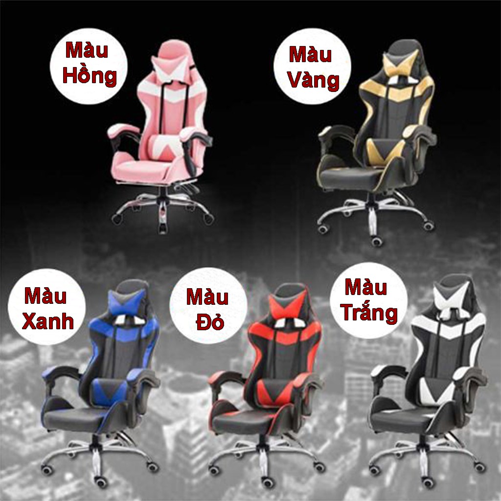 [Mẫu Mới 2021]💥Ghế Game Gaming💥 Cao Cấp Có Ngả Lưng - Ghế Game Nhiều Màu Kèm Massage Mới 100% | WebRaoVat - webraovat.net.vn