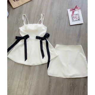 (Về lại) Set 2 dây cột nơ 2 bên eo + quần váy(kèm ảnh thật)