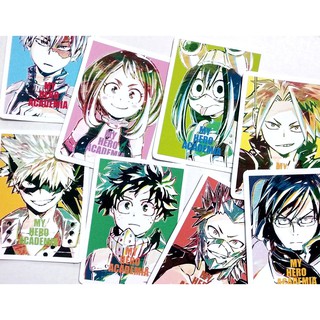 Bộ 8 sticker anime Học viện anh hùng My Hero Academia size 5 cm - LLD081 (Ảnh thật tự chụp)