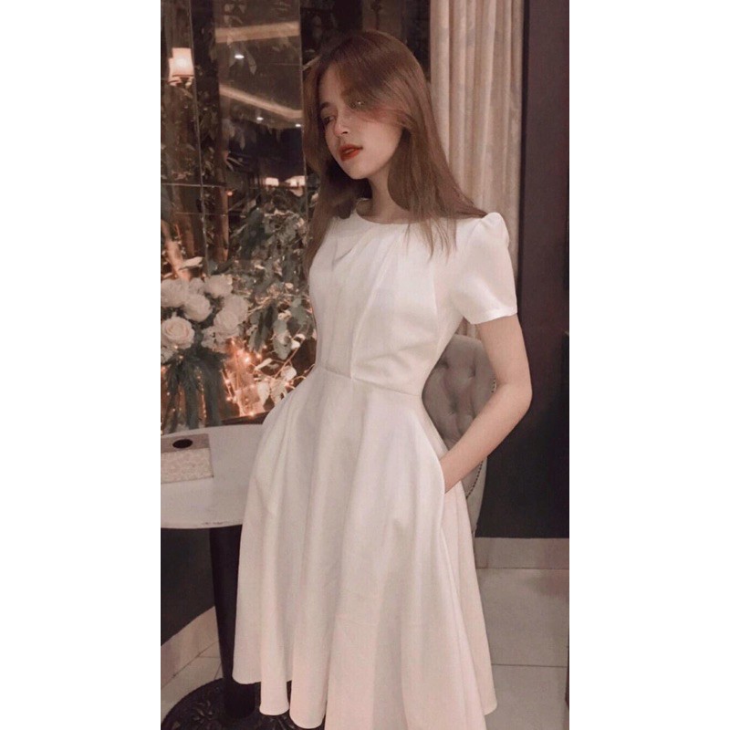 Váy trắng thiết kế LISA Dress dự tiệc, đi cưới,sự kiện[LIAMSTORE]