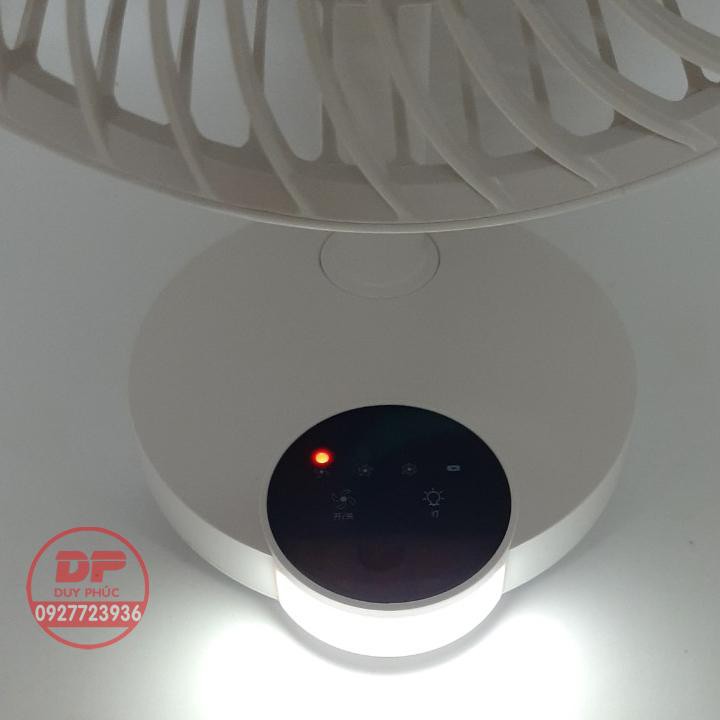 QUẠT SẠC TÍCH ĐIỆN DP 7626  KÈM ĐÈN LED SIÊU MÁT - CẢM ỨNG