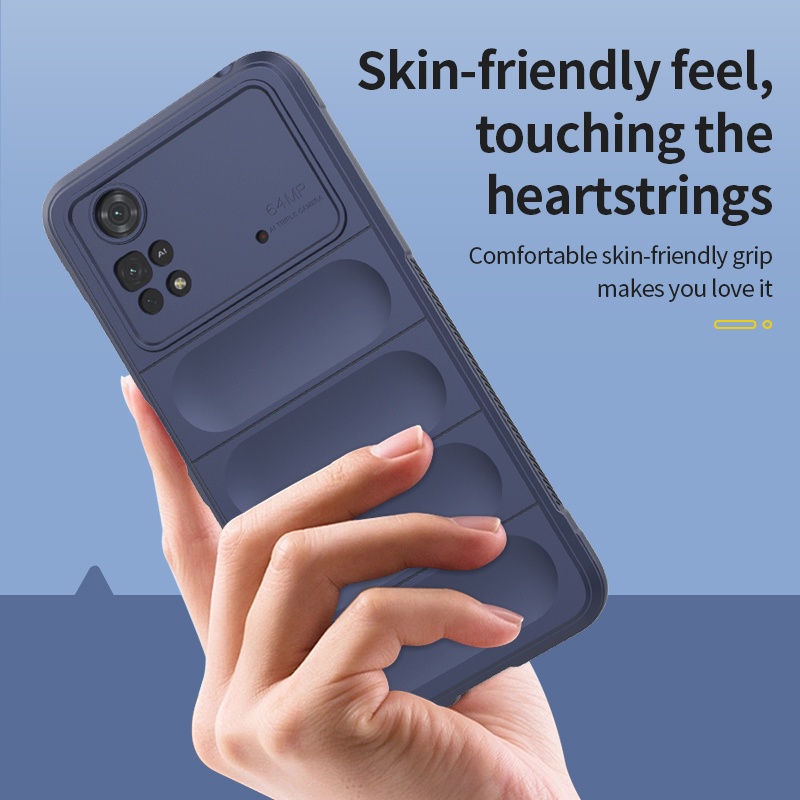 Ốp điện thoại LENUO silicon mềm chống sốc sang trọng cho Xiaomi Poco M4 Pro 4G