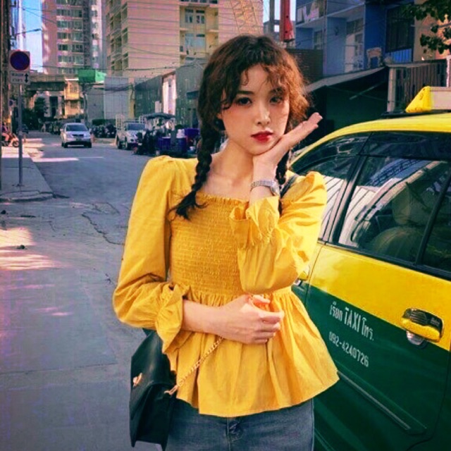 Áo tiểu thư dáng peplum