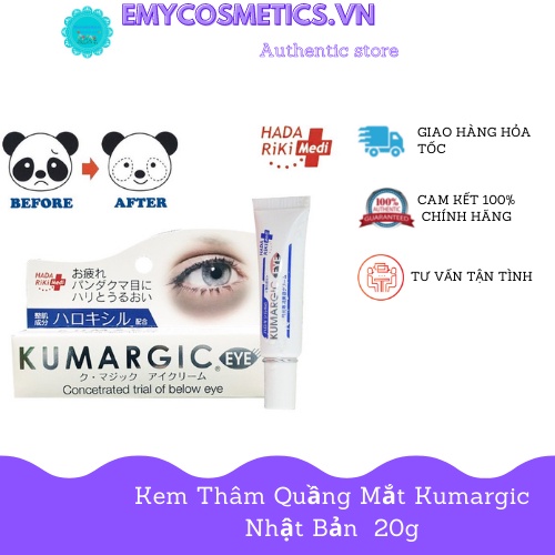 Kem Quầng Thâm Mắt Kumargic Nhật Bản Tuýp 20 gram