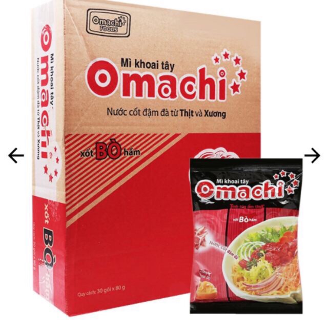 Mì omachi xốt bò hầm
