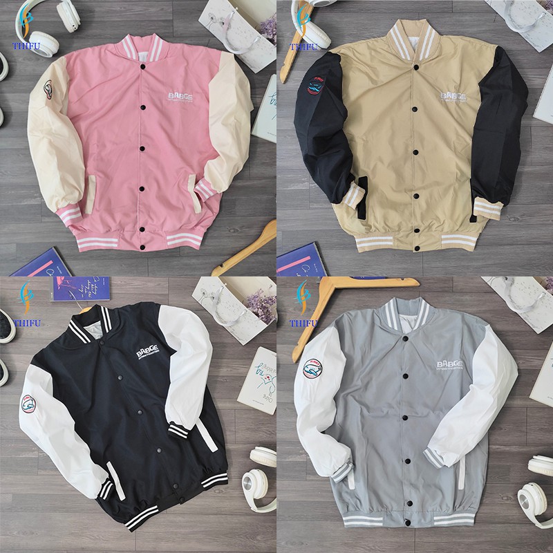 Áo Khoác Dù THIFU FASHION 2 Lớp Thêu BADGE Chống Nắng Tránh Mưa Cho Nam Và Nữ