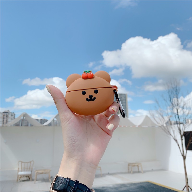 Case Airpods Gấu Cherry cho AirPods 1/2/Pro - airpod case