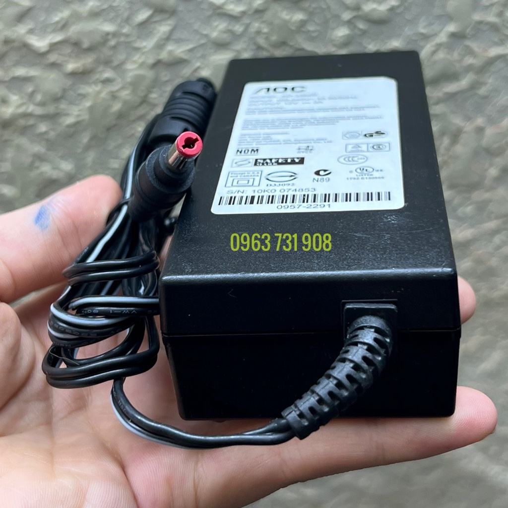 Adapter nguồn cho màn hình AOC 12V 3A hàng chính hãng