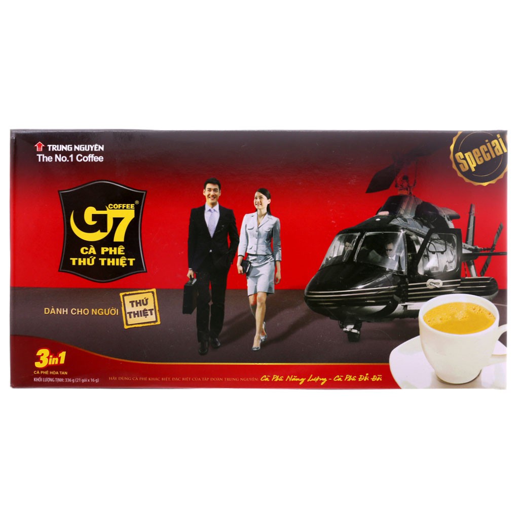 [Mã GROSALE55 giảm 8% đơn 500K] [CHÍNH HÃNG] Cà Phê Hòa Tan 3in1 G7 Hộp 336g (21 gói x 16g)