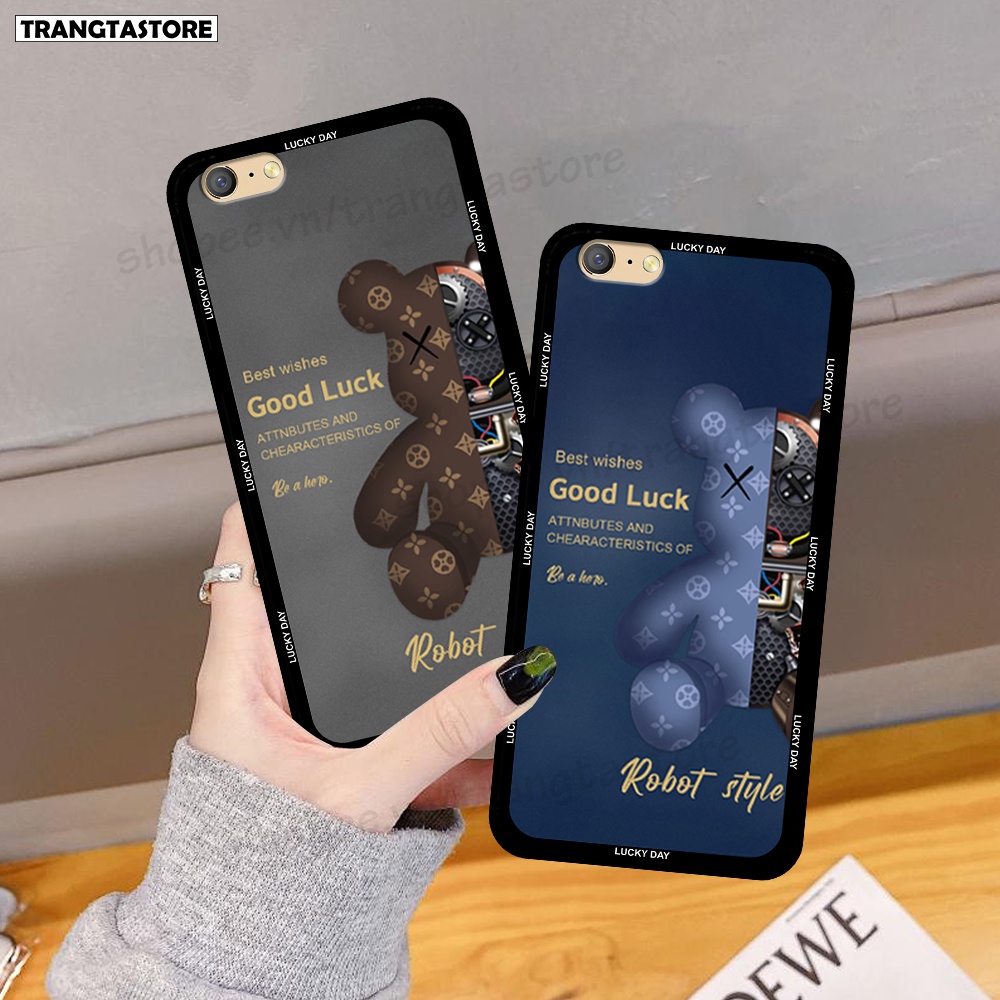 Ốp Oppo A39 / A57 / A71 / F3 Lite in hình gấu Bearbrick,Mountain,xanh,đen,đỏ giá rẻ