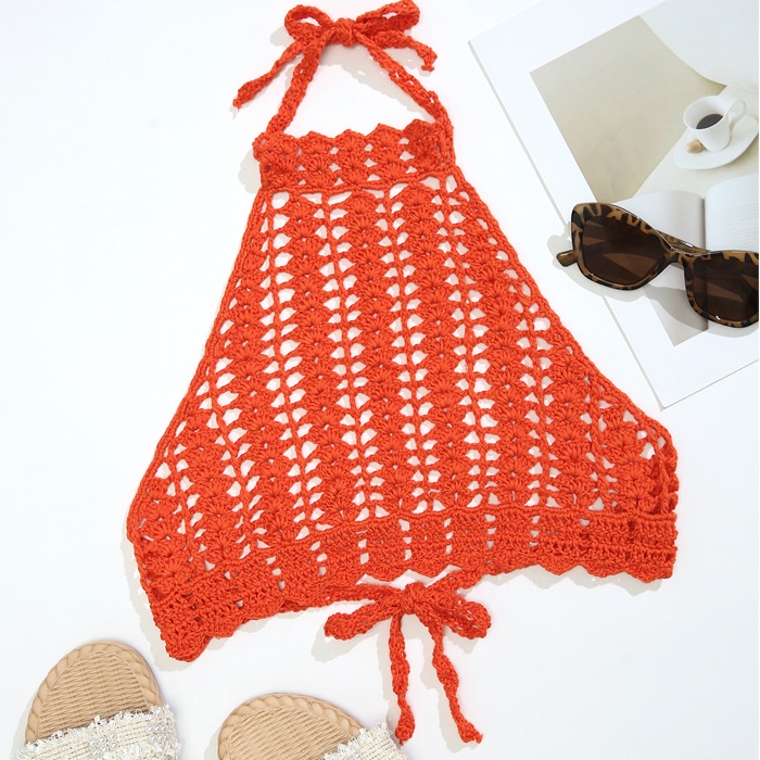 Áo tank top WEANIA dệt kim chất cotton thiết kế xuyên thấu quyến rũ