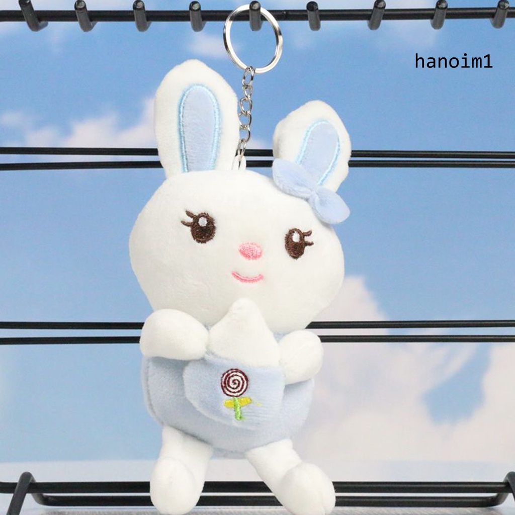 Thú Nhồi Bông Hình Thỏ Con Đính Nơ Dễ Thương