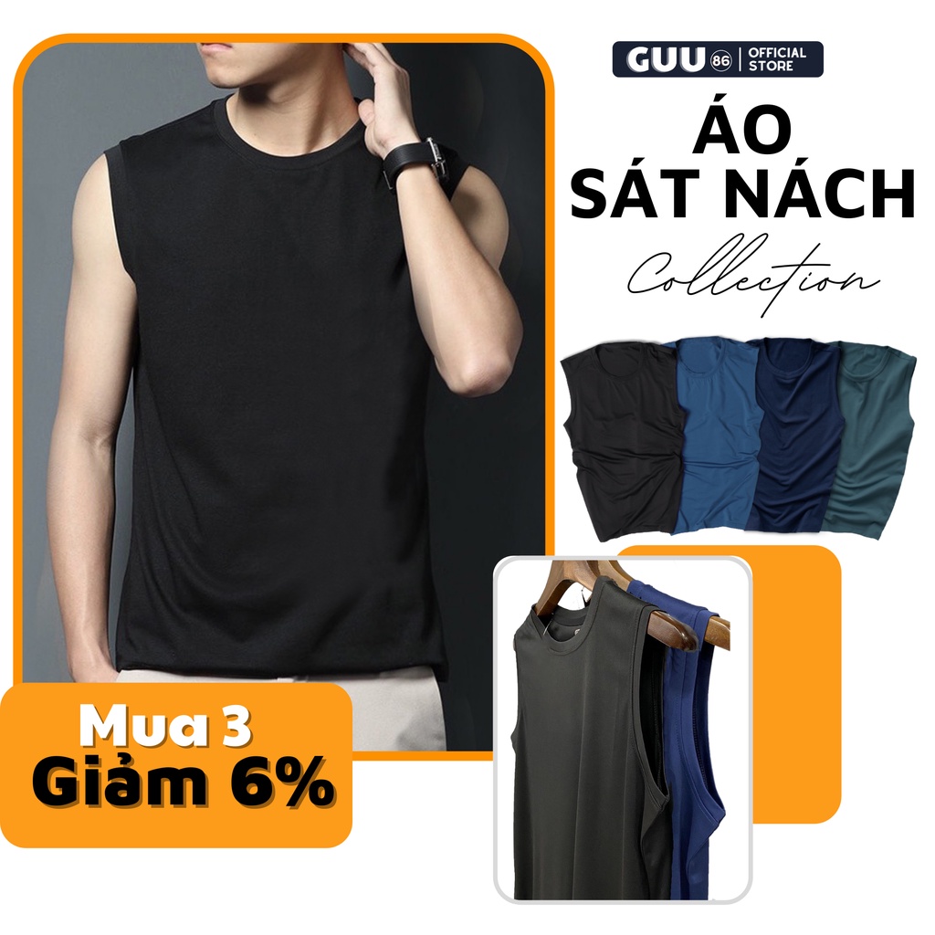 [Mã SKAMFSW175 giảm 10K đơn 50K] Áo Sát Nách Nam Tập Gym Thể Thao Cao Cấp Áo Ba Lỗ Thể Thao Co Dãn Thoáng Mát - 4 Màu