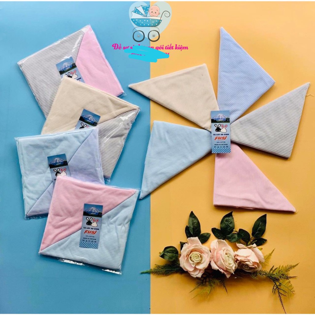 Set 10 Chiếc Tã Chéo 100% Cotton Đẹp Fusj Cho Bé Sơ Sinh