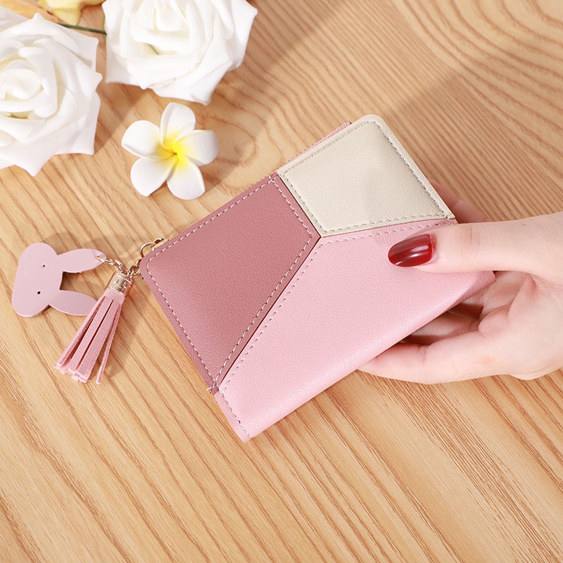 Ví nữ cầm tay cao cấp PaPu VN21 ,họa tiết da phối chỉ ,nhiều ngăn đựng vừa các loại giấy tờ