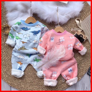 BỘ NỈ BÔNG CHO BÉ TỪ 3 - 16KG, BỘ NỈ BÔNG BÉ TRAI BÉ GÁI HÀNG ĐẸP