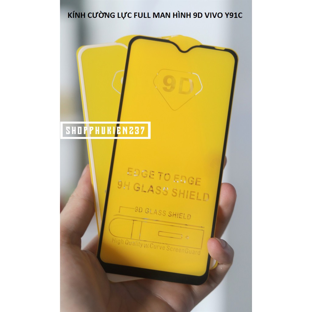 [Freeship toàn quốc từ 50k] CƯỜNG LỰC 9D VIVO Y91C KÍNH FULL MÀN 9D CAO CẤP