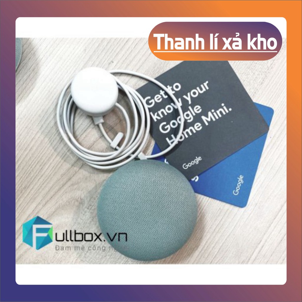 XẢ KHO THANH LÝ Loa thông minh google home mini - hỗ trợ google assistant - hàng new nobox XẢ KHO THANH LÝ