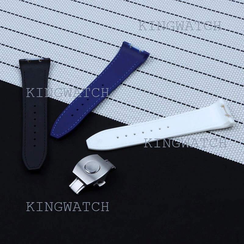 Dây da vân cá sấu đủ màu + cao su cho đồng hồ franck muller v45 SCDT