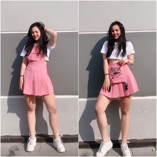 Yếm 2IN1 mặc được 2 kiểu Natthy Style (hồng)