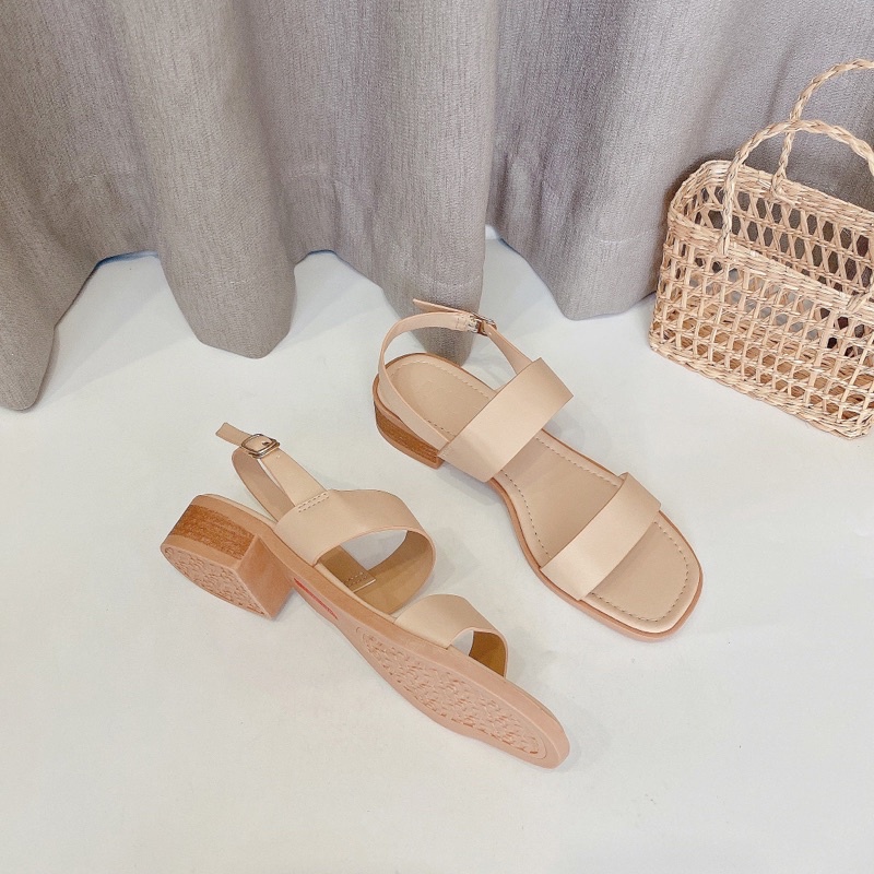 [Mã SKAMLTSM9 giảm 10% đơn 99K] Sandal Nữ 2 Quai Ngang 3cm - 1073