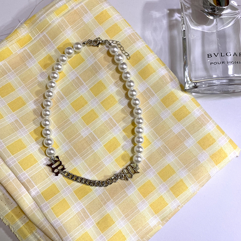 Vòng cổ đính hạt ngọc trai thời trang thanh lịch cho nữ