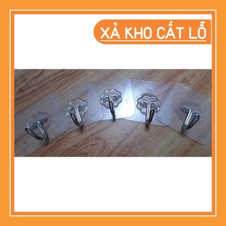 Com bo 10 Móc treo dán tường trong suốt siêu dính
