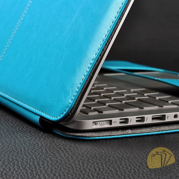 Bao da bảo vệ PU Leather Macbook 15.4", 13", 12", 11.6" dạng quyển sổ | BigBuy360 - bigbuy360.vn