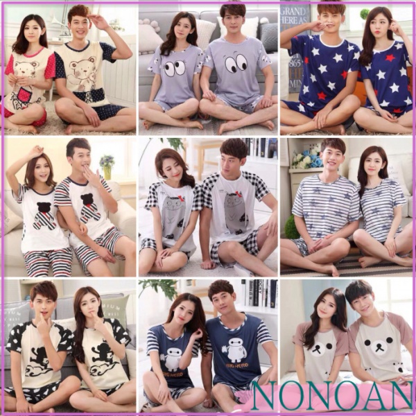 áo nữ đồ bộ pyjama Bộ Đồ Ngủ Pijama Vải Satin Quyến Rũ Cho Cặp Đôi đồ ngủ nữ tiểu thư dễ thương lụa sexy cute bigsize dà