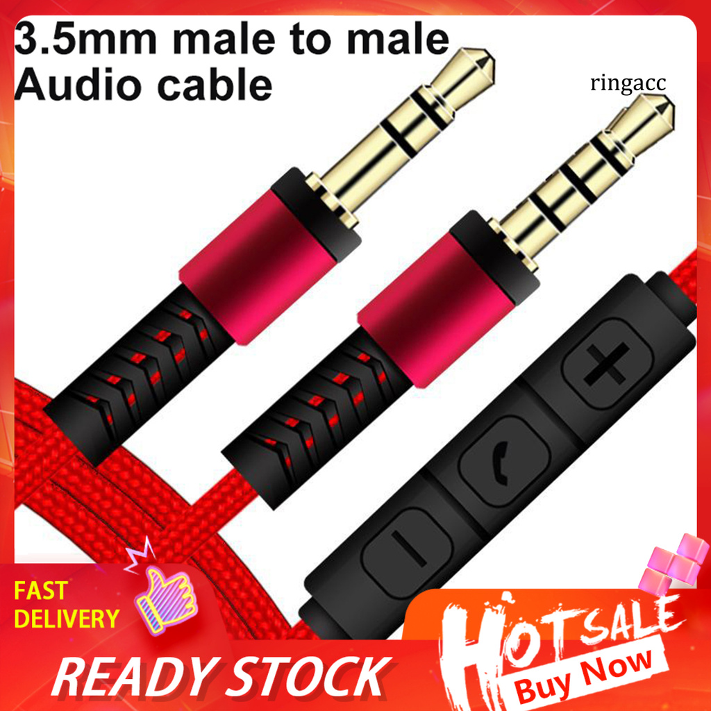 Dây Cáp Âm Thanh Giắc Cắm 3.5mm Dài 1.2m Có Mic Dành Cho IP/tablet