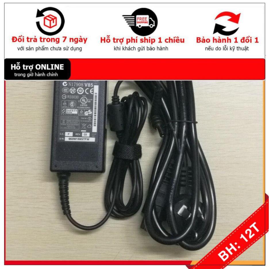 Sạc Laptop Asus X44h , K43e , K42 , K53e , X401A kích thước chân sạc thường to 5.5mm*2.5mm