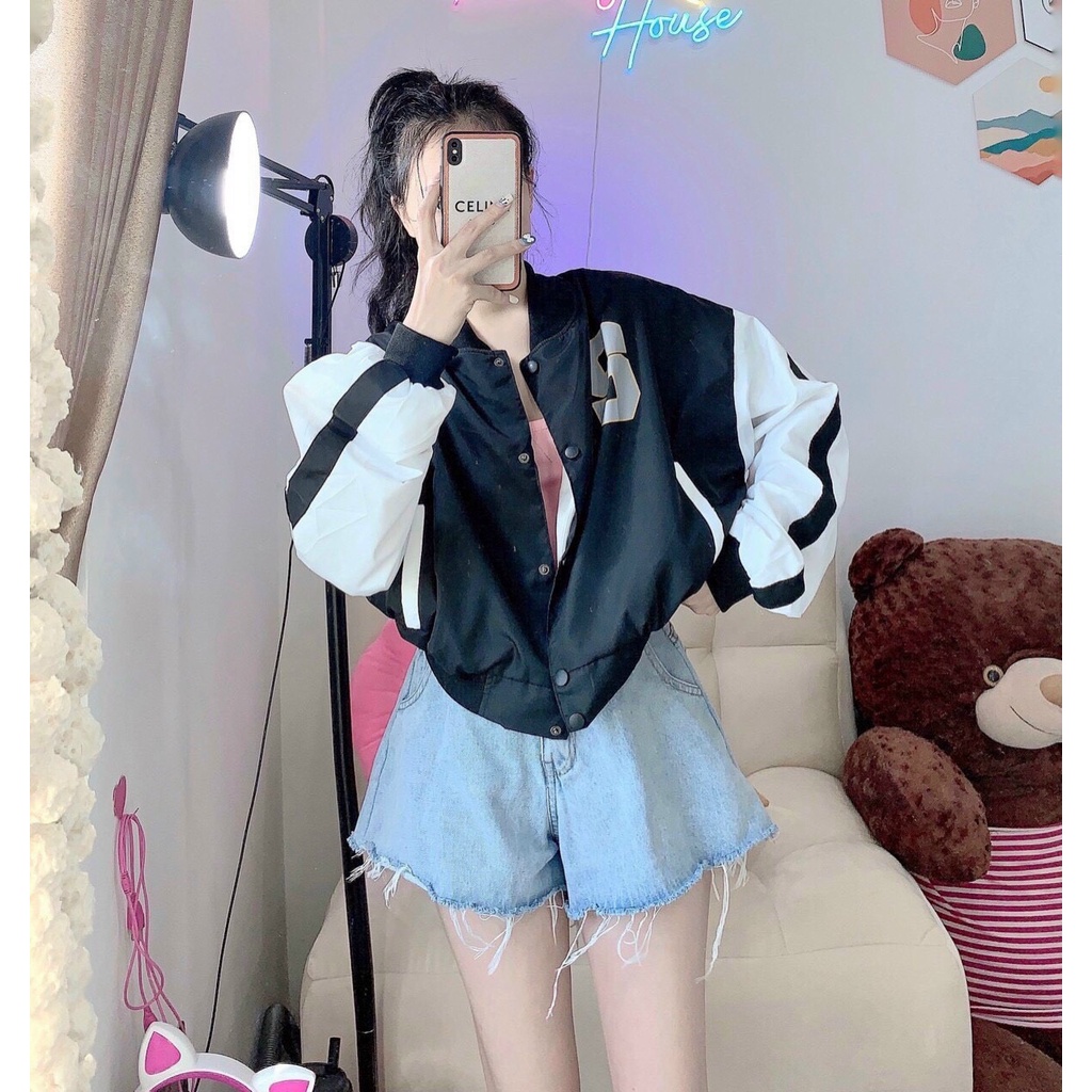 Áo Khoác Gió Dù Chữ G 2 Lớp Kiểu Dáng Crotop Form Rộng Thụng Ulzzang Hàn Quốc Kiểu Dáng Trẻ Trung Cá Tính