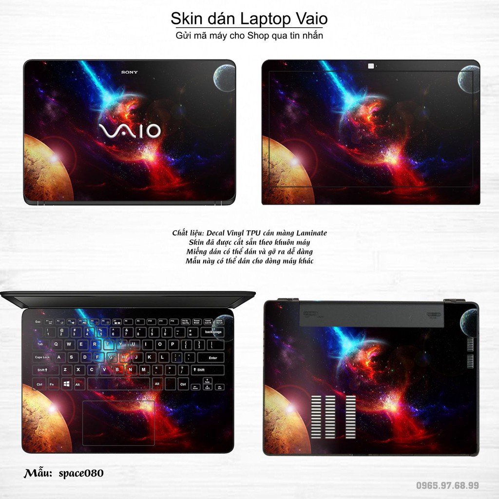 Skin dán Laptop Sony Vaio in hình không gian _nhiều mẫu 14 (inbox mã máy cho Shop)