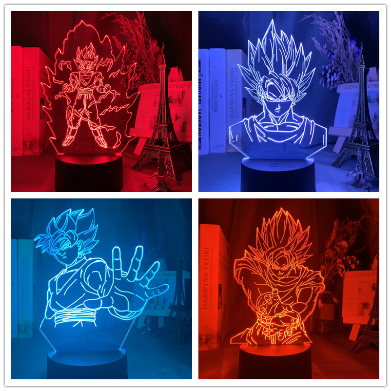 Đèn Led Ngủ 3d Hình Nhân Vật Phim Hoạt Hình Dragon Ball