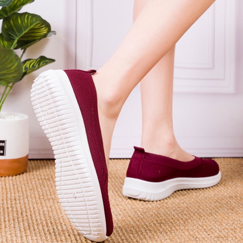 Giày QIAOYILUO đế bệt mềm mang thường ngày cho nữ