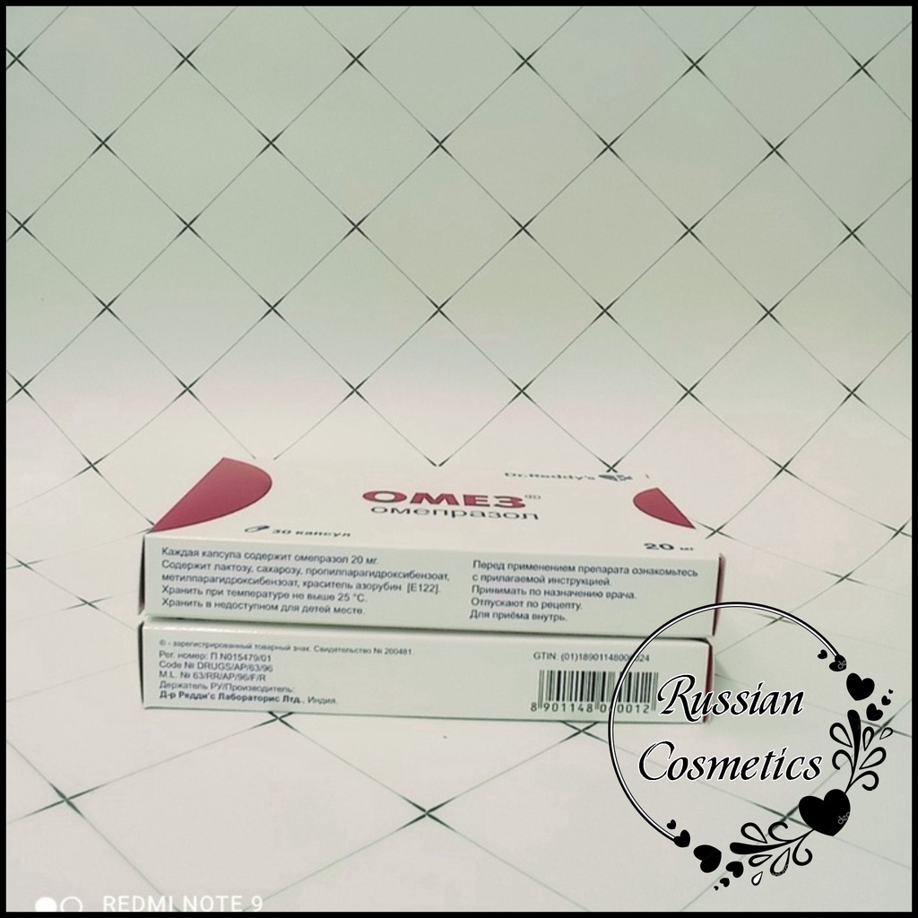 Sản phẩm Dạ dày Omez 20mg hộp 30v chính hãng của Nga