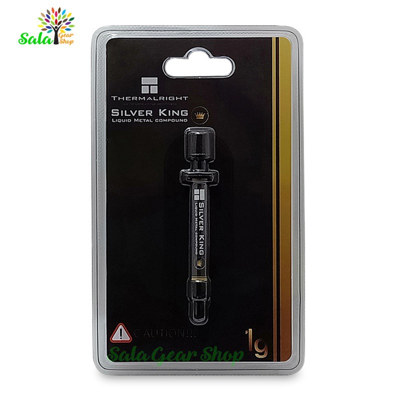 Keo tản nhiệt Thermalright SILVER KING 1g, Thermalright Liquid Metal Thermal Paste, 79 W/mK High Performance, Silver Kin