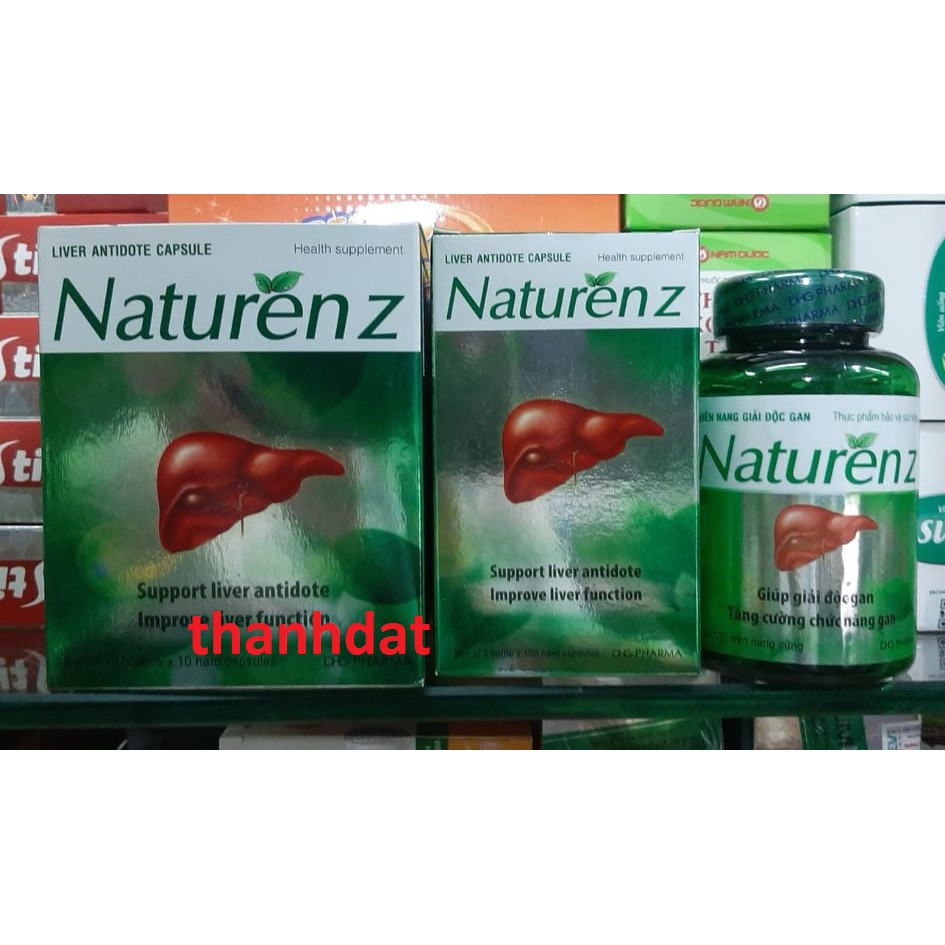 naturen z hỗ trợ giải độc gan, hạ men gan naturenz