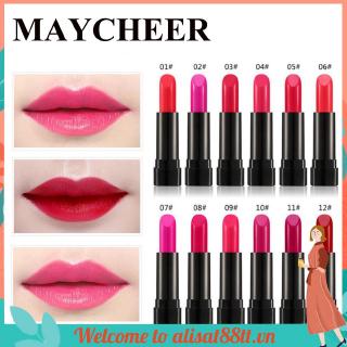 Son Môi Maycheer 12 Màu Tùy Chọn Chống Thấm Nước Và Lâu Trôi Cao Cấp