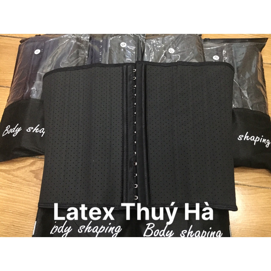 Latex 25 xương thông hơi định hình eo_ đai latex_ đai định hình