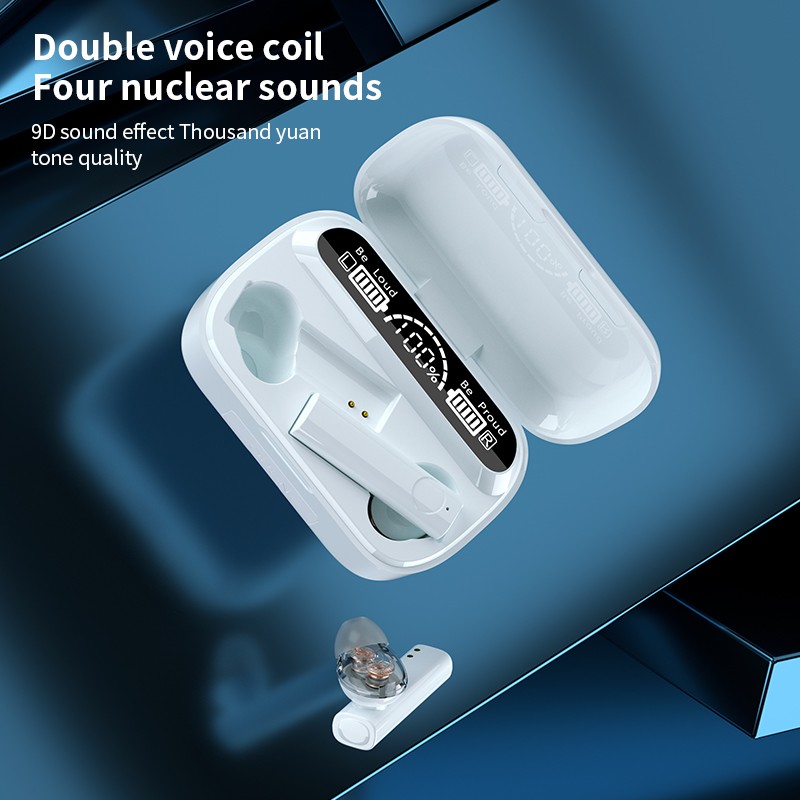 Tai Nghe Bluetooth 5.1 X5 Tws Hi-Fi Có Đèn Led Và Phụ Kiện