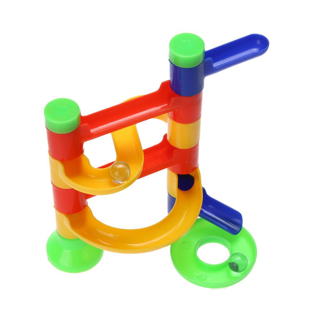 Đồ chơi tháp bóng lăn theo đường trượt cho bé